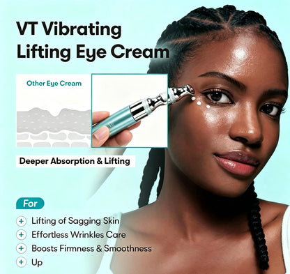 PDRN Peptide & Collagen Micro-Infusion Eye Cream with Sonic Massager | Anti-Wrinkle & Firming Care