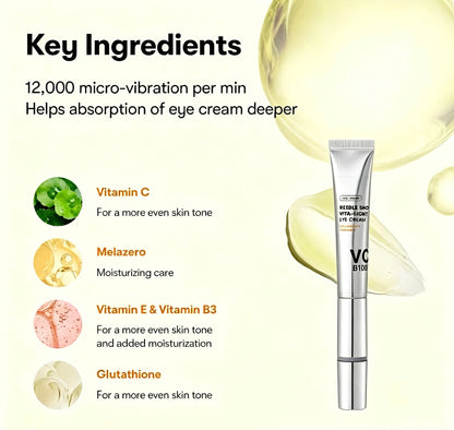 PDRN Peptide & Collagen Micro-Infusion Eye Cream with Sonic Massager | Anti-Wrinkle & Firming Care