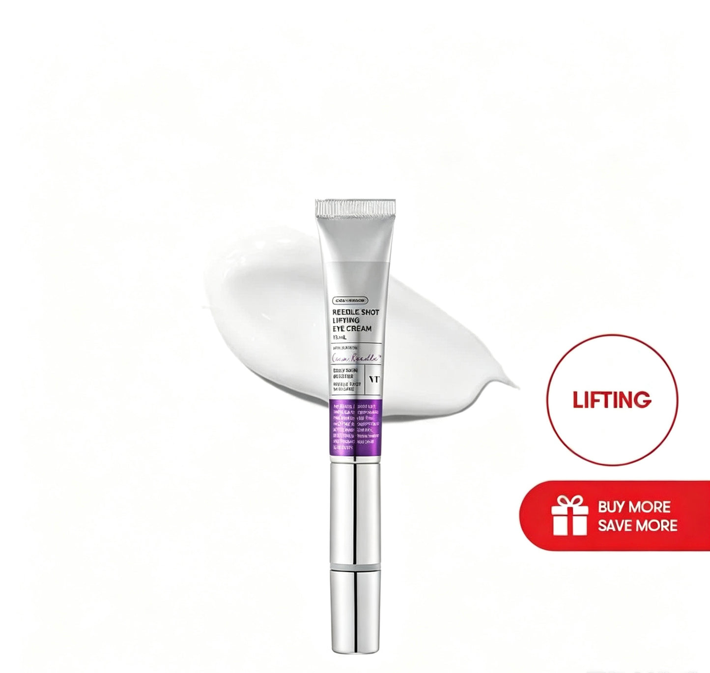 PDRN Peptide & Collagen Micro-Infusion Eye Cream with Sonic Massager | Anti-Wrinkle & Firming Care