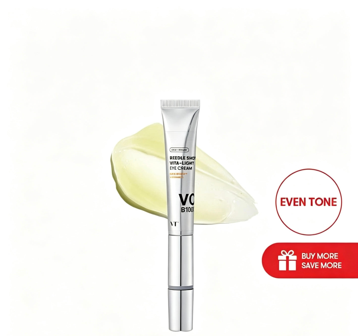 PDRN Peptide & Collagen Micro-Infusion Eye Cream with Sonic Massager | Anti-Wrinkle & Firming Care