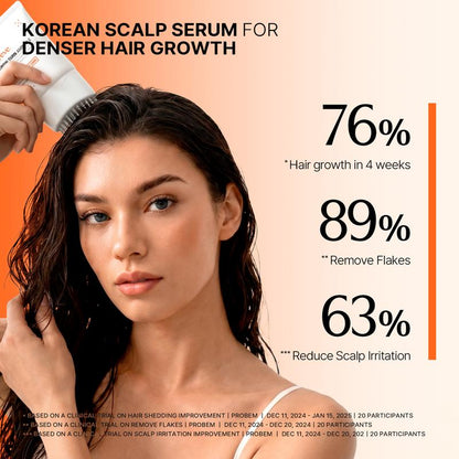 Growturn Anti Hair Fall & Scalpturn Anti Sebum Scalp Ampoule Duo | Built-In Brush Hair Growth Serum For Thinning Hair & Oily Scalp