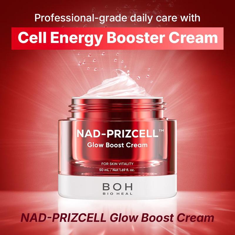 Cell Energy Booster Duo - Brightening Firming Hydrating Korean Serum & Cream with NAD, Niacinamide & Glutathione
