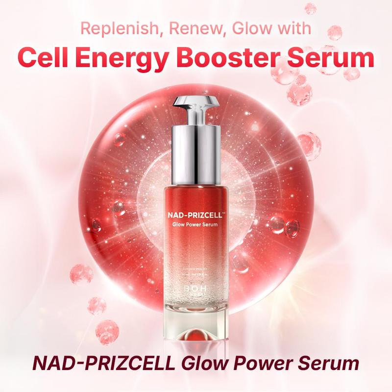Cell Energy Booster Duo - Brightening Firming Hydrating Korean Serum & Cream with NAD, Niacinamide & Glutathione