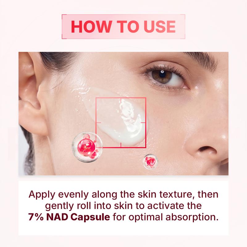 Cell Energy Booster Duo - Brightening Firming Hydrating Korean Serum & Cream with NAD, Niacinamide & Glutathione