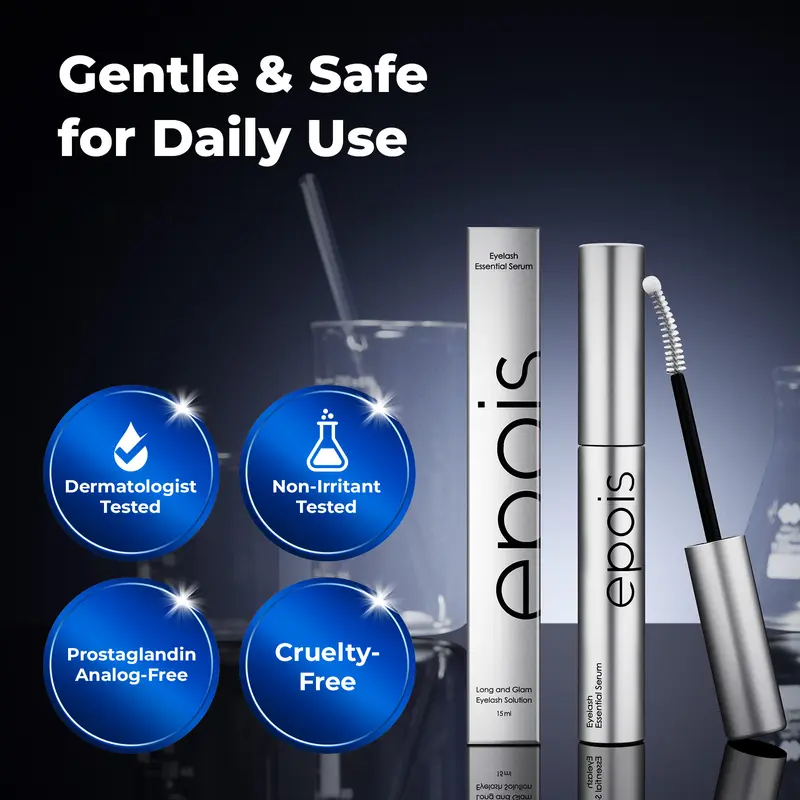 Eyelash Growth Serum- Safe & Gentle Lashes Care, Fuller, Thicker in 2 Weeks, Non-Prostaglandin
